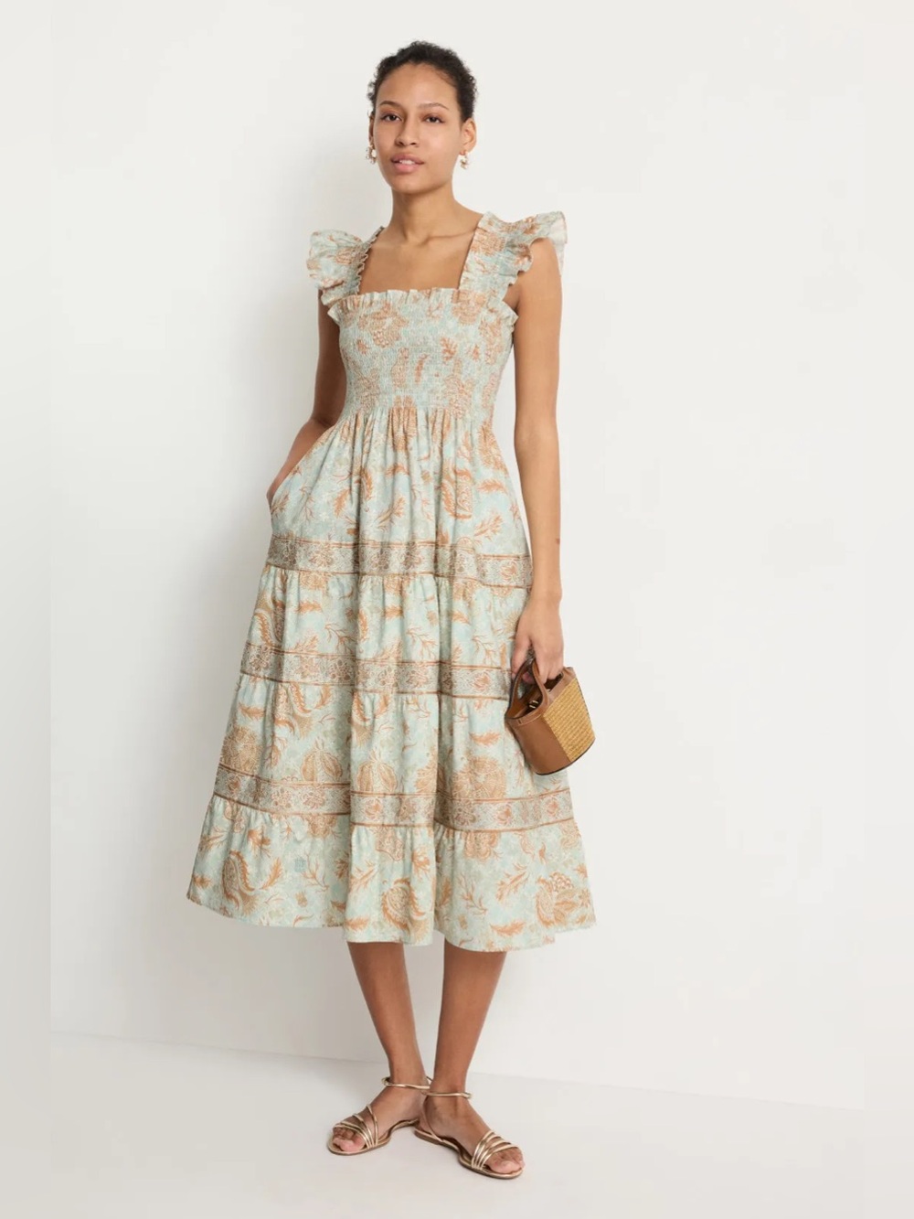 The Hill House Floral Ellie Nap Dress Size Large